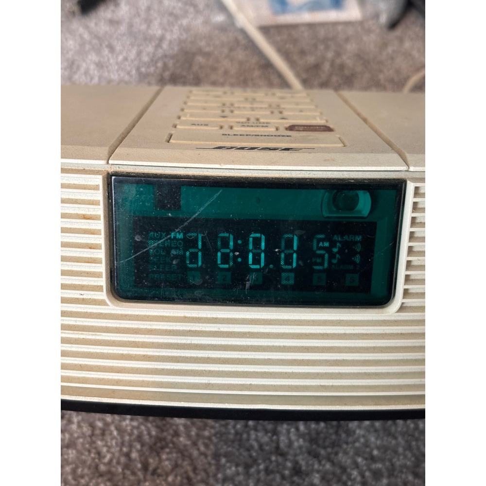 Bose Wave Radio Model AWR1-1W AM/FM Alarm Clock Tabletop Speaker No Remote - Picture 8 of 8